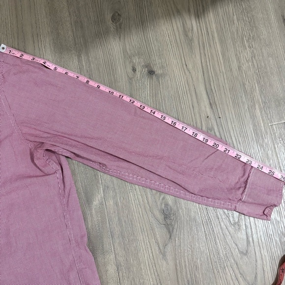 J. Crew Flex Cotton Blend Slim Fit Red Long Sleeve Button Down Men's Size XL - Picture 8 of 10